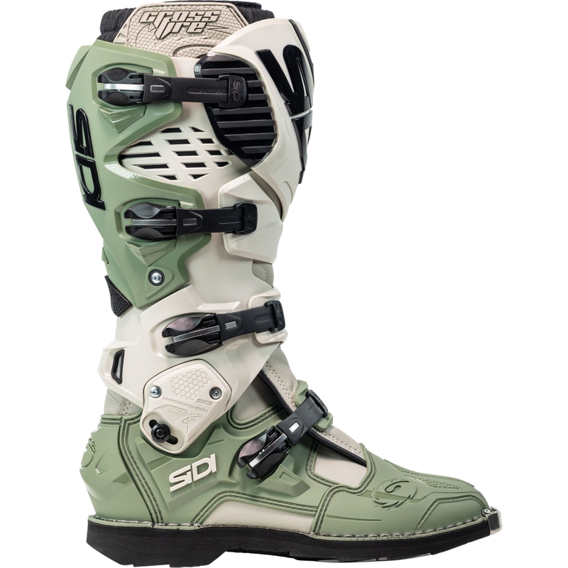 Motorističke čizme SiDi Crossfire 3 zeleno-bež