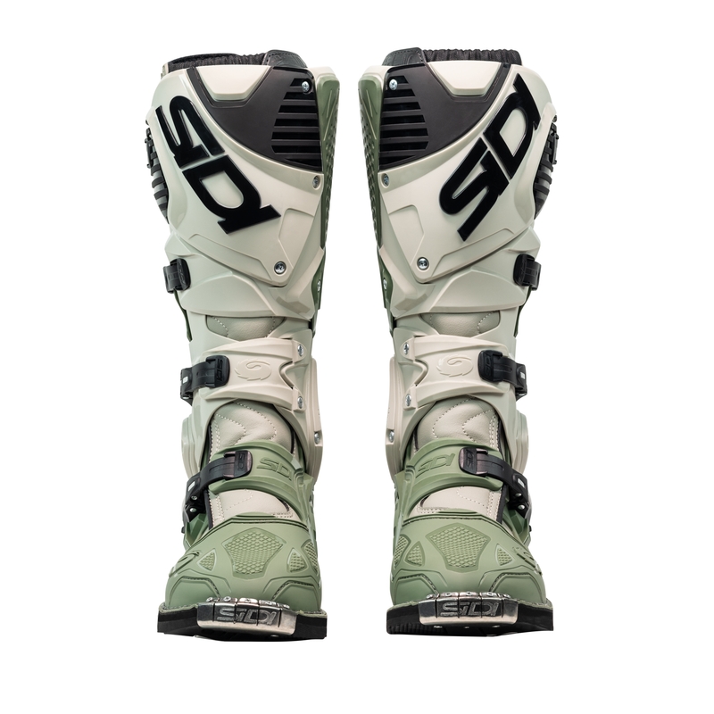 Motorističke čizme SiDi Crossfire 3 zeleno-bež