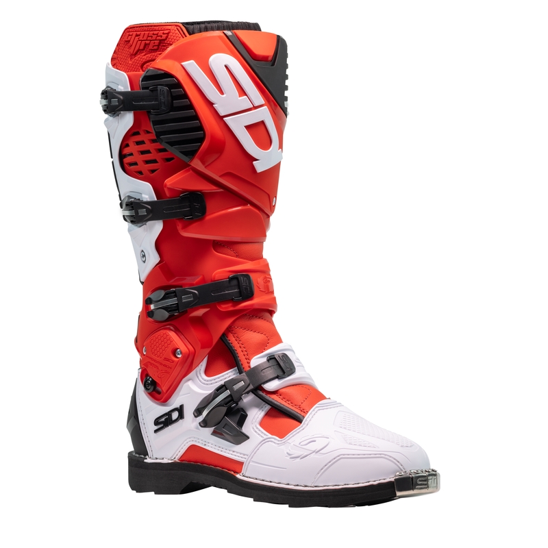 Motorističke čizme SiDi Crossfire 3 crveno-bijele