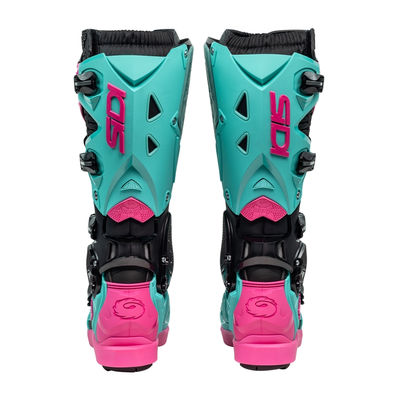 Motorističke čizme SiDi Crossfire 3 SRS crno-mint-roze