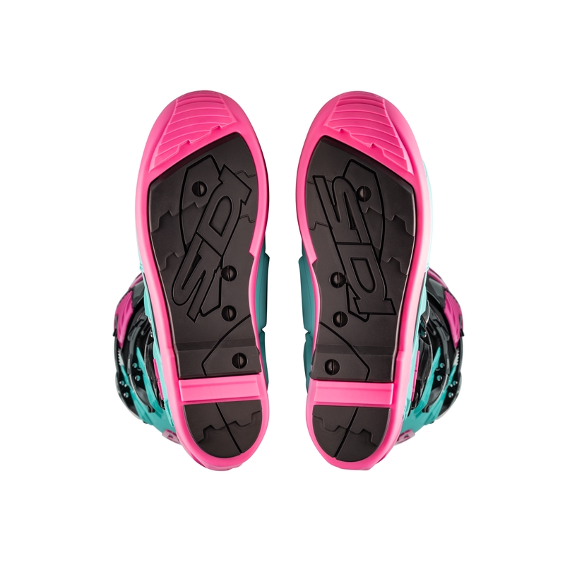 Motorističke čizme SiDi Crossfire 3 SRS crno-mint-roze
