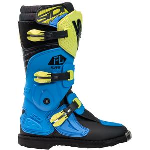 Dječje motocross čizme SiDi Flame plavo-žuto-crne