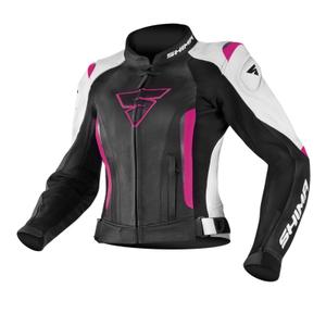 Ženske motociklističke jakne Shima Miura crno-bijelo-fuksije rasprodaja