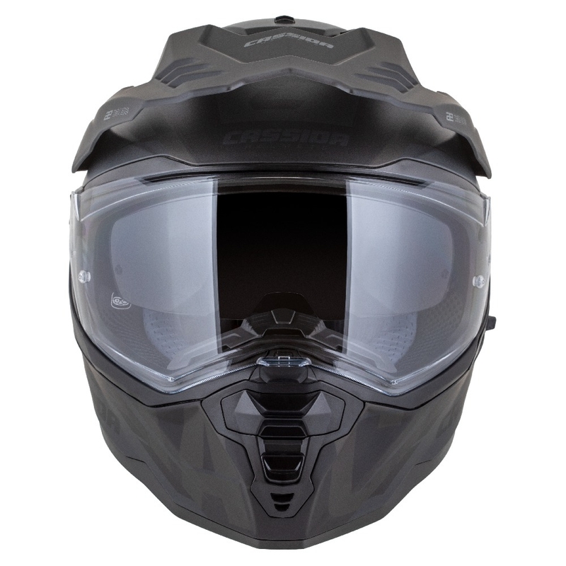 Enduro kaciga Cassida Road Runner TechniX mat crno-crno-siva