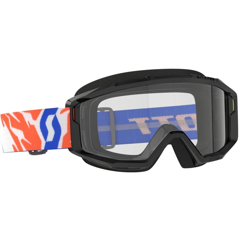 Dječje motocross naočale SCOTT Primal Youth crne s prozirnim pleksiglasom rasprodaja