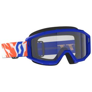Dječje motocross naočale SCOTT Primal Youth plave s prozirnim pleksiglasom