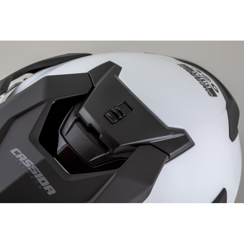 Enduro kaciga Cassida Road Runner Dual bijelo-crna