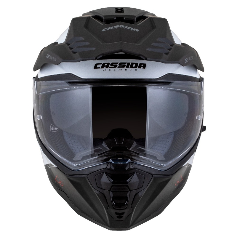 Enduro kaciga Cassida Road Runner Dual bijelo-crna