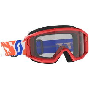 Dječje motocross naočale SCOTT Primal Youth crvene s prozirnim pleksiglasom