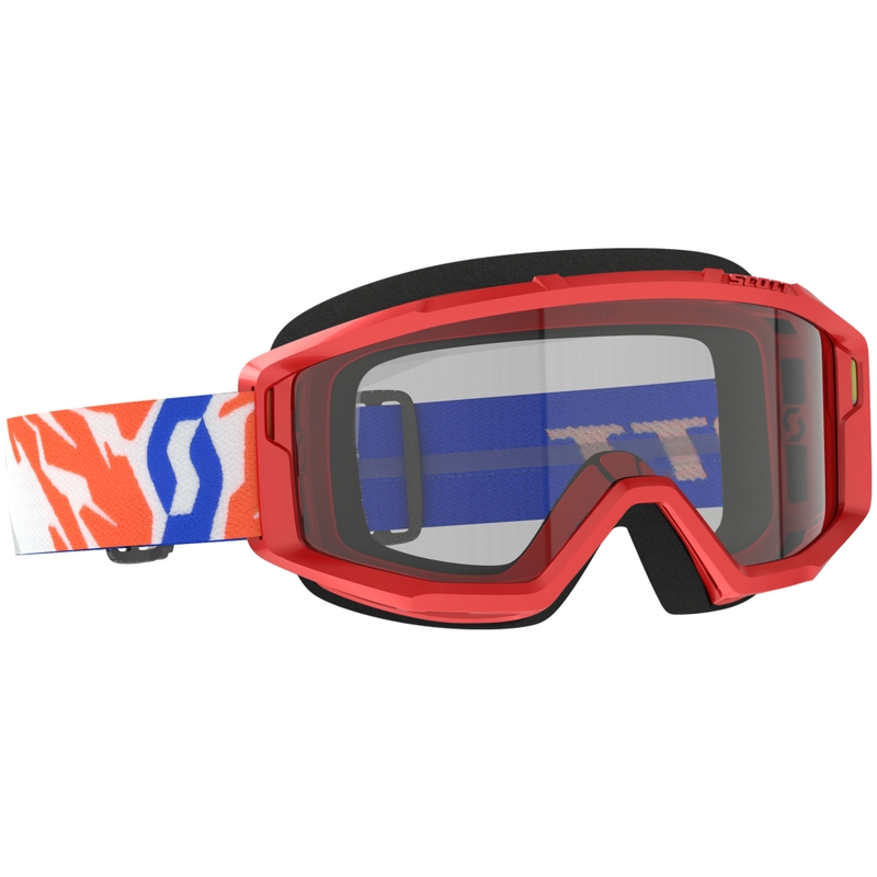 Dječje motocross naočale SCOTT Primal Youth crvene s prozirnim pleksiglasom rasprodaja