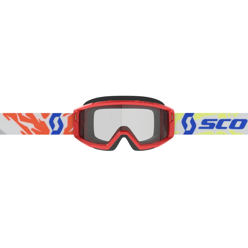 Dječje motocross naočale SCOTT Primal Youth crvene s prozirnim pleksiglasom rasprodaja