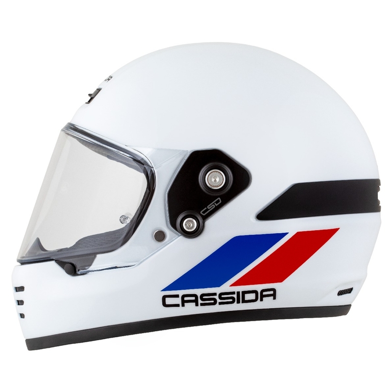 Enduro kaciga Cassida FormX FlatOut bijelo-plavo-crvena
