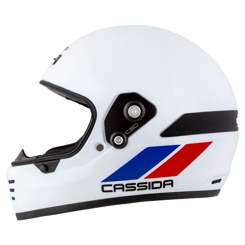 Enduro kaciga Cassida FormX FlatOut bijelo-plavo-crvena