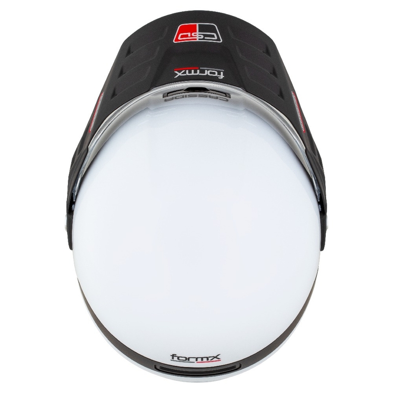 Enduro kaciga Cassida FormX FlatOut bijelo-crno-crvena