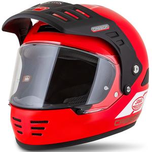 Enduro kaciga Cassida FormX Jawa RotaX crveno-bijelo-zlatna