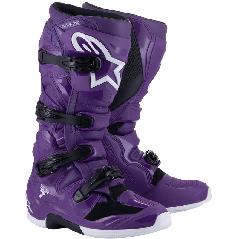 Alpinestars TECH 7 motocross čizme ljubičaste