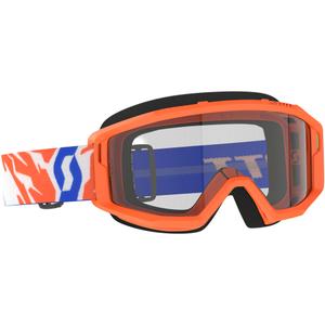 Dječje motocross naočale SCOTT Primal Youth narančaste s prozirnim pleksiglasom