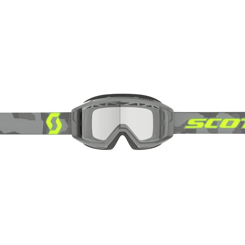 Motocross naočale SCOTT Primal Enduro sivo-fluo žute s prozirnim pleksiglasom