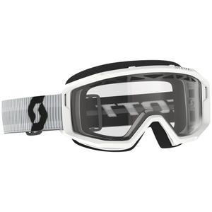 SCOTT Primal Enduro motocross naočale bijele boje s prozirnim pleksiglasom