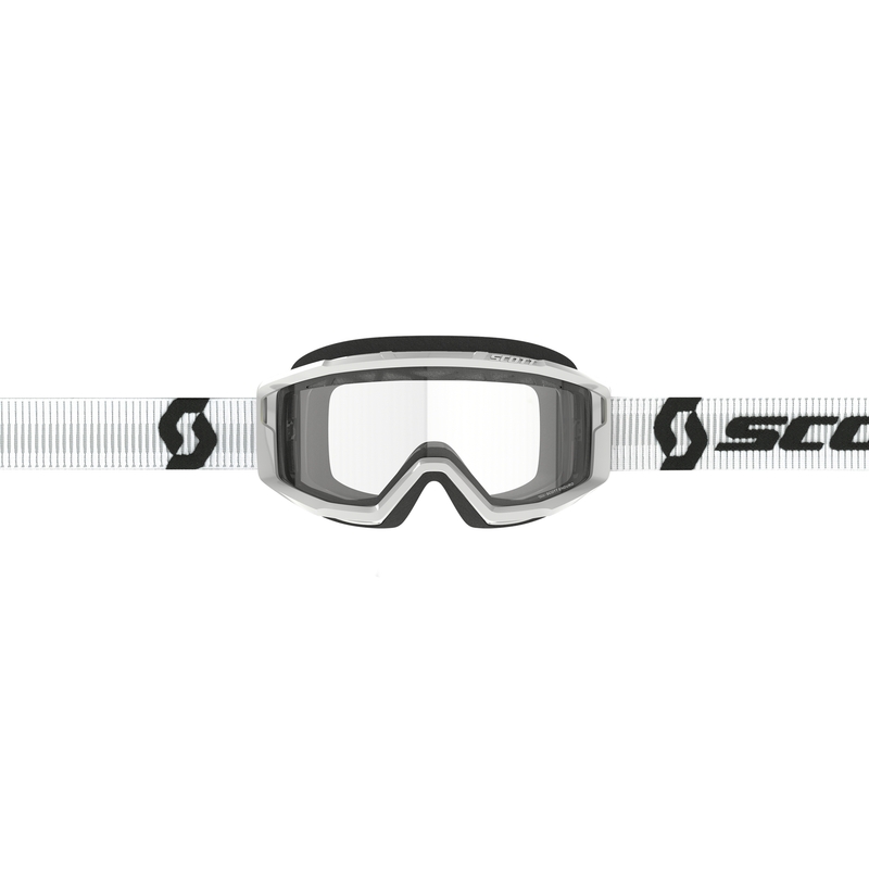SCOTT Primal Enduro motocross naočale bijele boje s prozirnim pleksiglasom