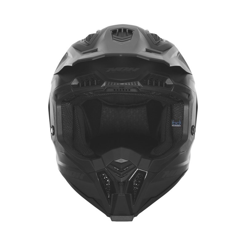 Motocross kaciga NOX N634 mat crna
