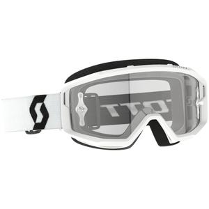 Motocross naočale SCOTT Primal Clear bijele s prozirnim pleksiglasom