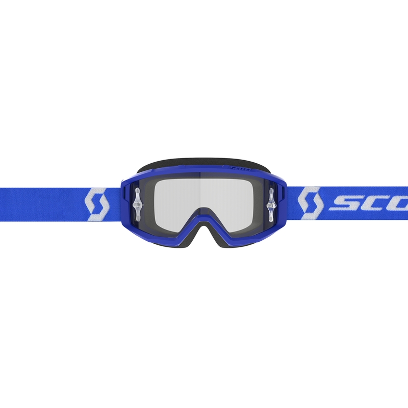 SCOTT Primal Clear plave motocross naočale s prozirnim pleksiglasom