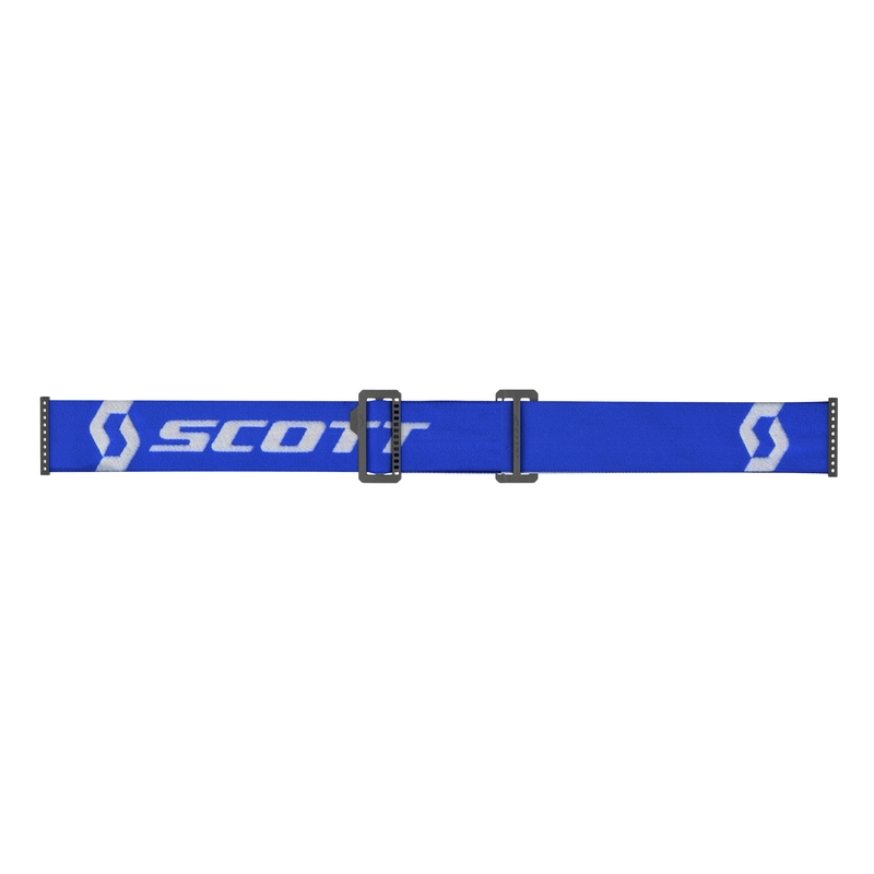 Motocross naočale SCOTT Primal CH plavo-bijele s krom plavim pleksiglasom