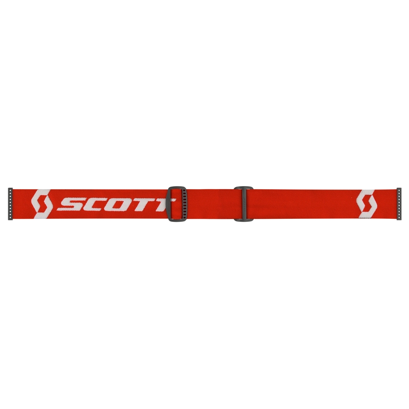 Motocross naočale SCOTT Primal CH crveno-bijele s krom narančastim pleksiglasom