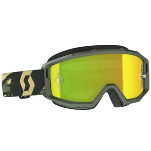 Motocross naočale SCOTT Primal CH camo kaki s krom žutim pleksiglasom