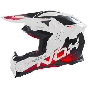 Motocross kaciga NOX N634 bijelo-crno-crvena