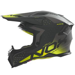 Motocross kaciga NOX N634 mat crno-fluo žuta