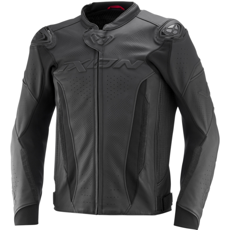 Kožna motoristička jakna IXON Vortex 3 crno-crna