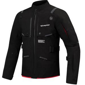 Motociklistička jakna IXON M-Skeid crno-fluo crvena