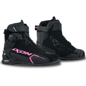 Ženske motociklističke čizme IXON Bull 2 WP crno-roze