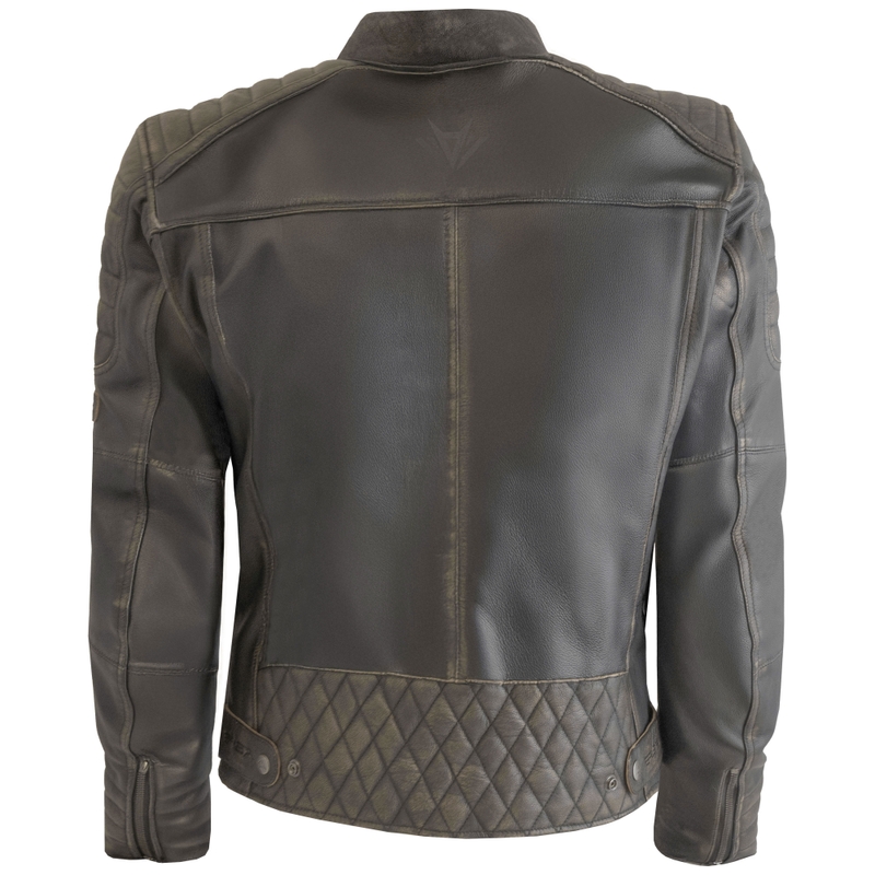 RSA Vintage smeđa kožna motociklistička jakna