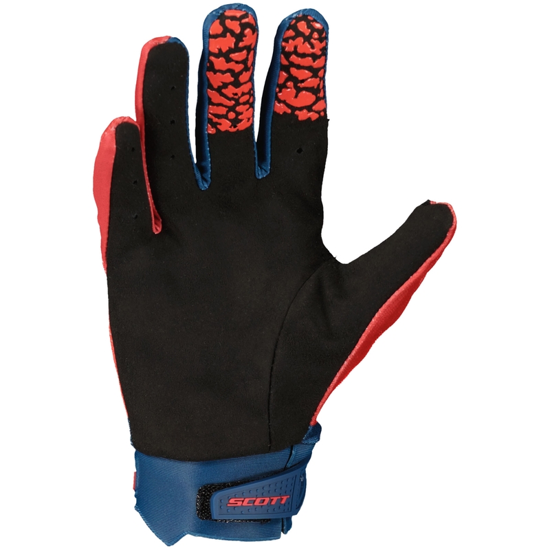 Dječje rukavice za motocross SCOTT EVO TRACK plavo-neon crvene