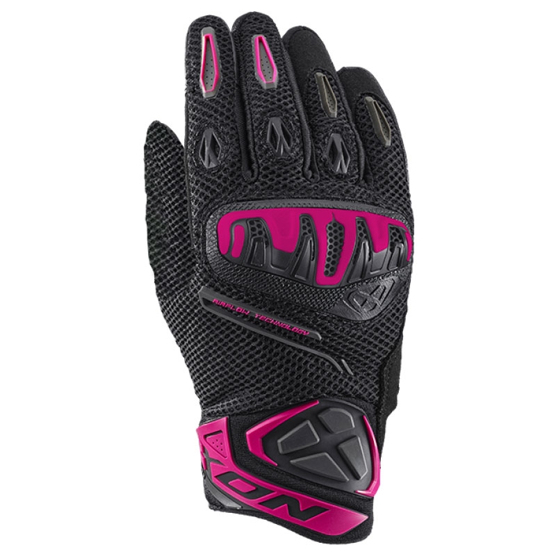 Ženske motorističke rukavice IXON Mirage Airflow crno-roze