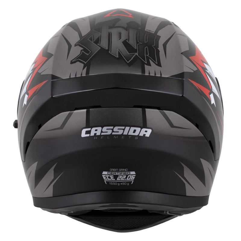 Cassida Orbit Strix full face kaciga crveno-sivo-bijelo-crna