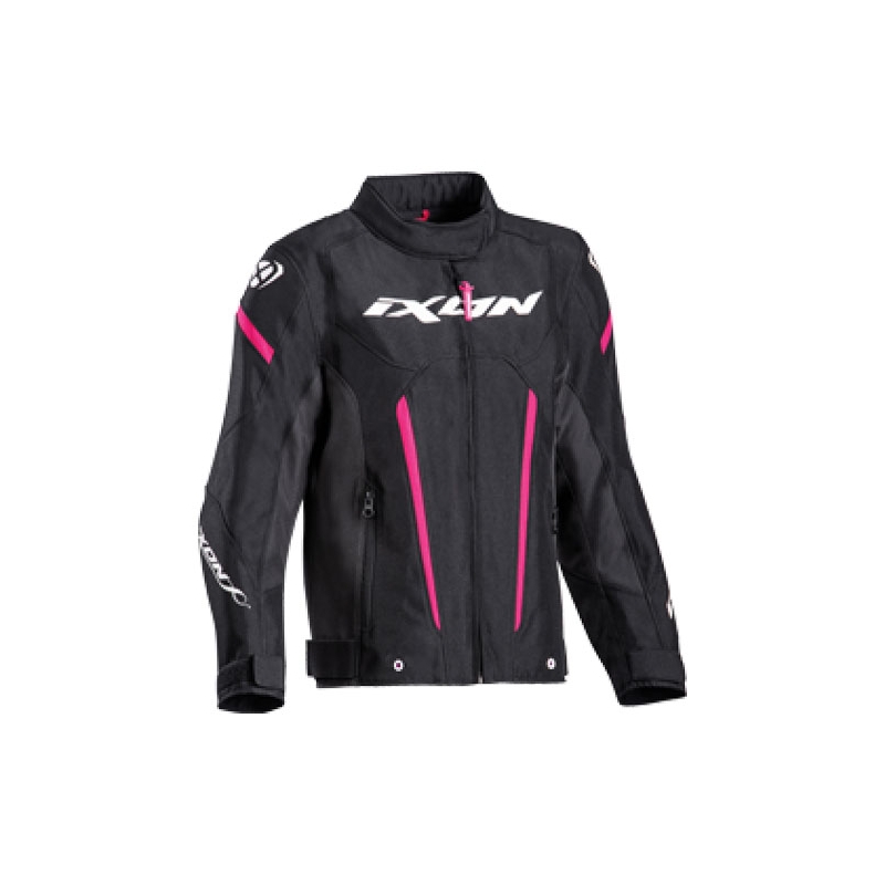 Dječja motoristička jakna IXON Striker crno-roza