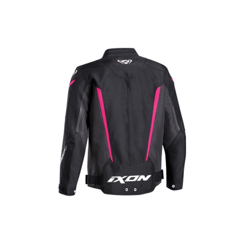 Dječja motoristička jakna IXON Striker crno-roza