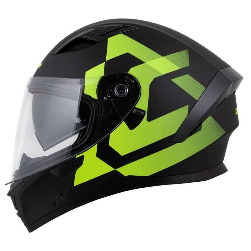 Cassida Orbit Grind kaciga za cijelo lice mat crno-fluo žuta