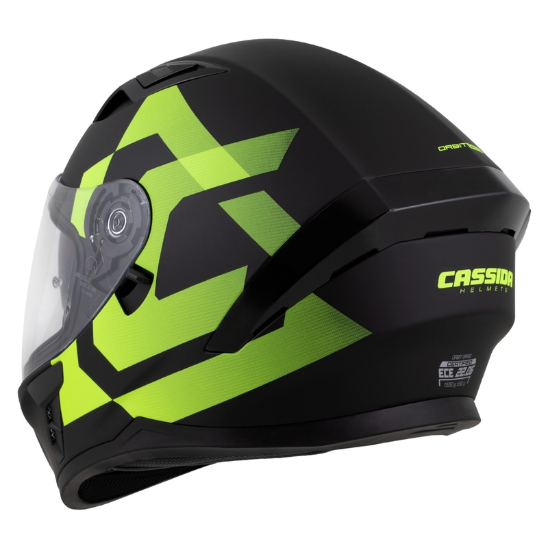 Cassida Orbit Grind kaciga za cijelo lice mat crno-fluo žuta