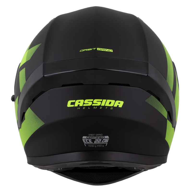 Cassida Orbit Grind kaciga za cijelo lice mat crno-fluo žuta