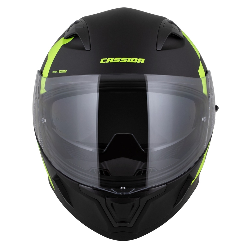 Cassida Orbit Grind kaciga za cijelo lice mat crno-fluo žuta