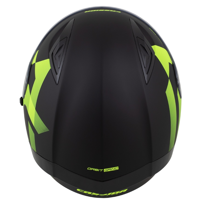 Cassida Orbit Grind kaciga za cijelo lice mat crno-fluo žuta