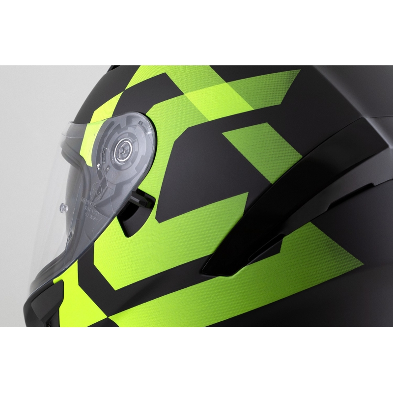 Cassida Orbit Grind kaciga za cijelo lice mat crno-fluo žuta