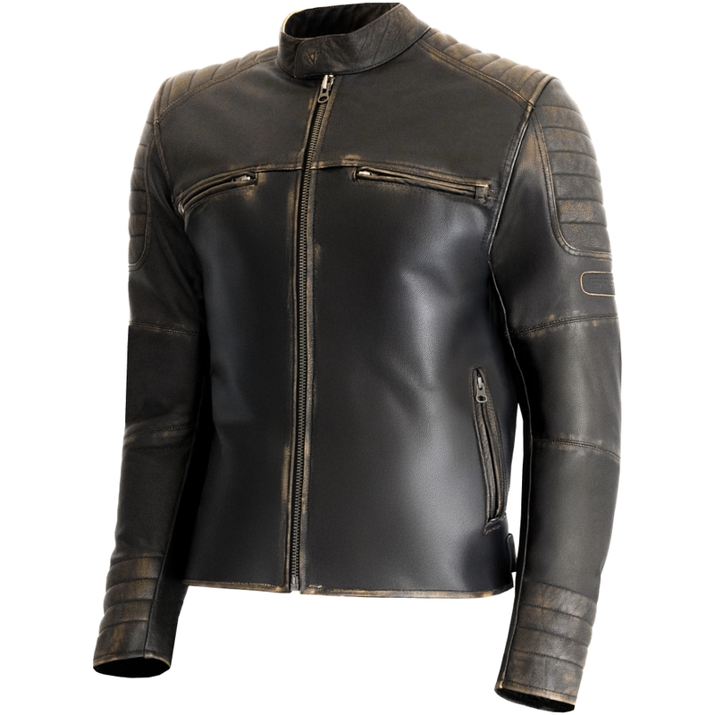 RSA Vintage smeđa kožna motociklistička jakna