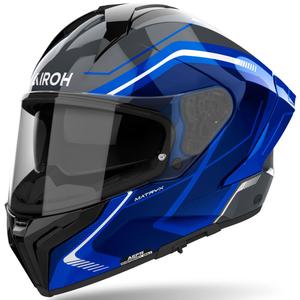 Airoh MATRYX široka plava motociklistička kaciga koja pokriva cijelo lice