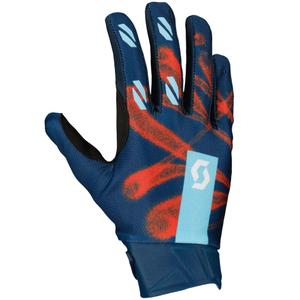 SCOTT EVO DIRT motocross rukavice plavo-crvene